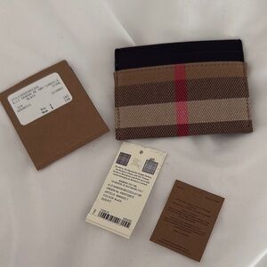 Burberry Plaid Card Holder
